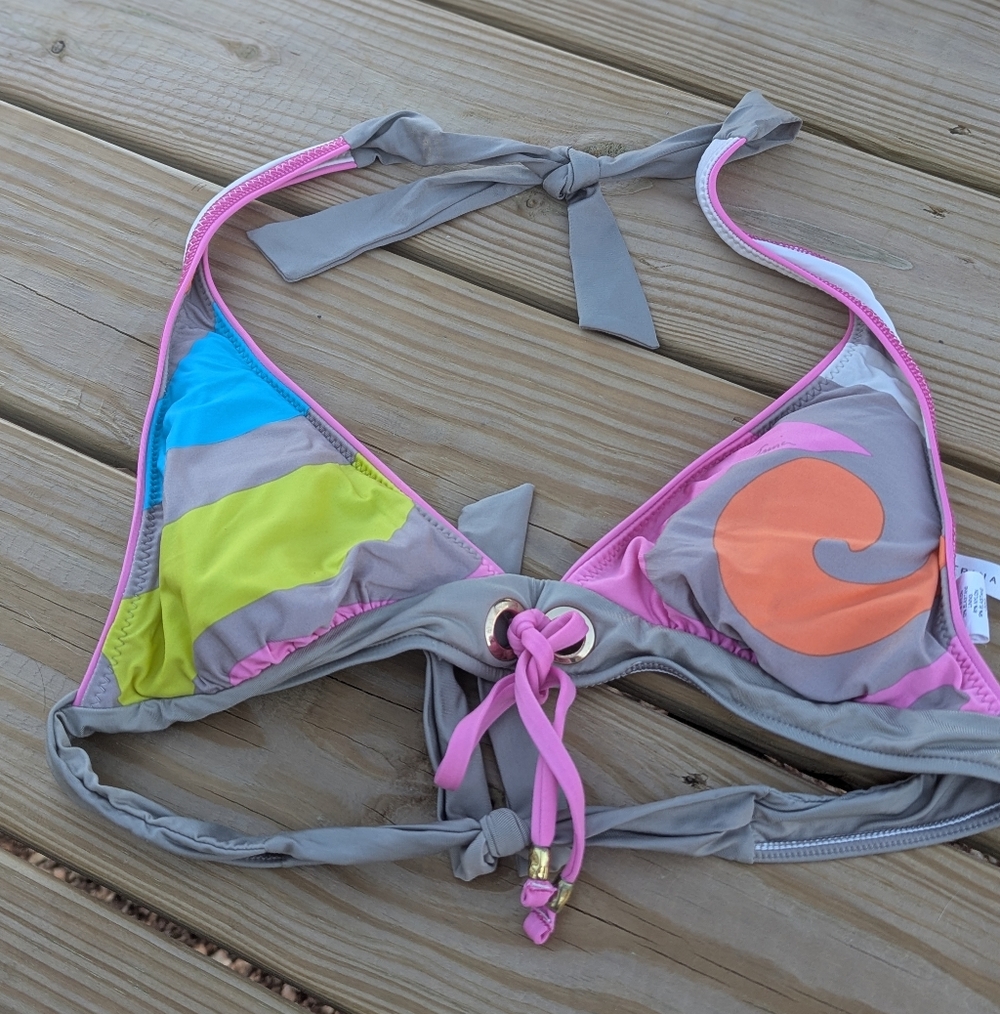 Trina TurkThe New Pop Wave Triangle Slider Bikini Top